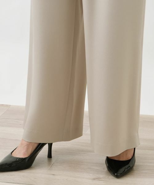 Leilian PLUS HOUSE / レリアンプラスハウス その他パンツ | ワイドサテンパンツ【26年3月カタログ】 | 詳細10