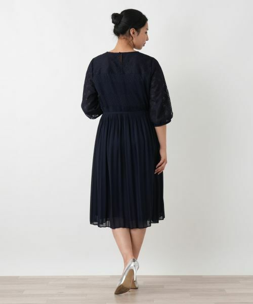 Leilian PLUS HOUSE / レリアンプラスハウス ドレス | 異素材ワンピース【セレモニー】【26年3月カタログ】 | 詳細3