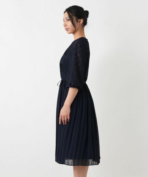 Leilian PLUS HOUSE / レリアンプラスハウス ドレス | 異素材ワンピース【セレモニー】【26年3月カタログ】 | 詳細7
