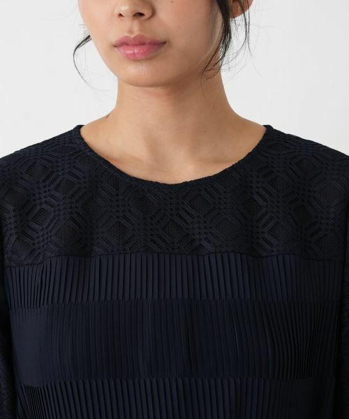 Leilian PLUS HOUSE / レリアンプラスハウス ドレス | 異素材ワンピース【セレモニー】【26年3月カタログ】 | 詳細9