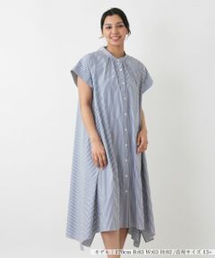 Leilian PLUS HOUSE / レリアンプラスハウス ドレス | ストライプシャツワンピース【26年3月カタログ】