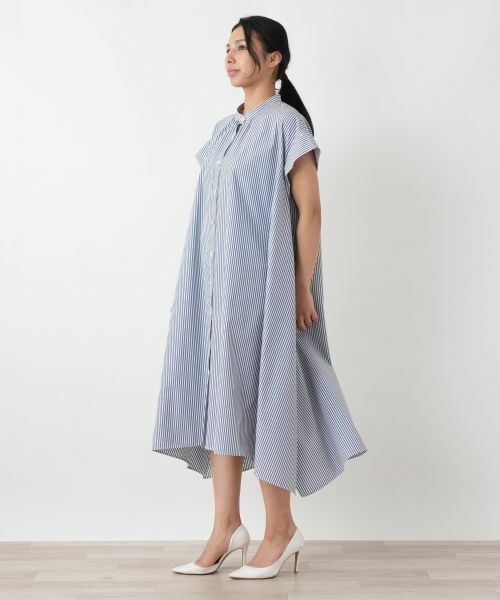 Leilian PLUS HOUSE / レリアンプラスハウス ドレス | ストライプシャツワンピース【26年3月カタログ】 | 詳細2