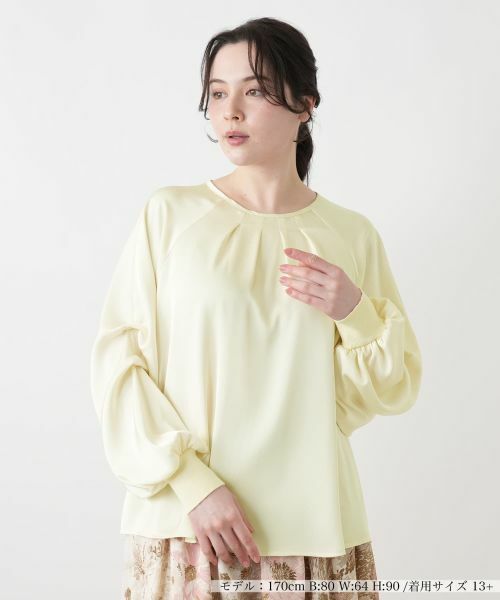 Leilian PLUS HOUSE / レリアンプラスハウス シャツ・ブラウス | ブラウス【BOURGE】（ライトベージュ）