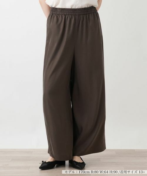 Leilian PLUS HOUSE / レリアンプラスハウス その他パンツ | パンツ【NEMIKA】（ダークブラウン系）