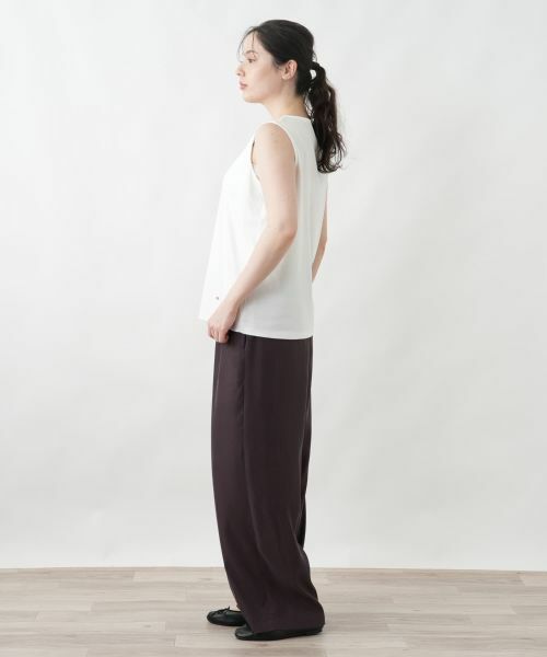 Leilian PLUS HOUSE / レリアンプラスハウス カットソー | スムースジャージーインナー | 詳細17
