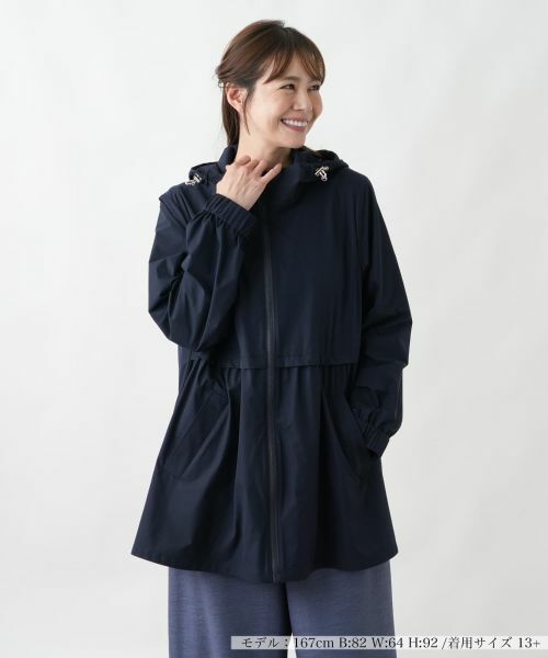 Leilian PLUS HOUSE / レリアンプラスハウス その他アウター | コート（ネイビー）