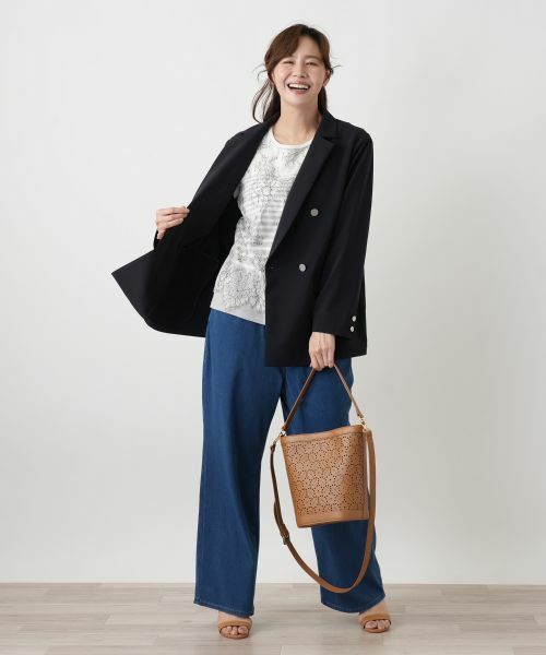 Leilian PLUS HOUSE / レリアンプラスハウス デニムパンツ | ジーンズ【L JEANS】（ブルー系）