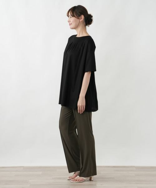 Leilian PLUS HOUSE / レリアンプラスハウス カットソー | ドッキングプリーツプルオーバー【プラス企画】 | 詳細2