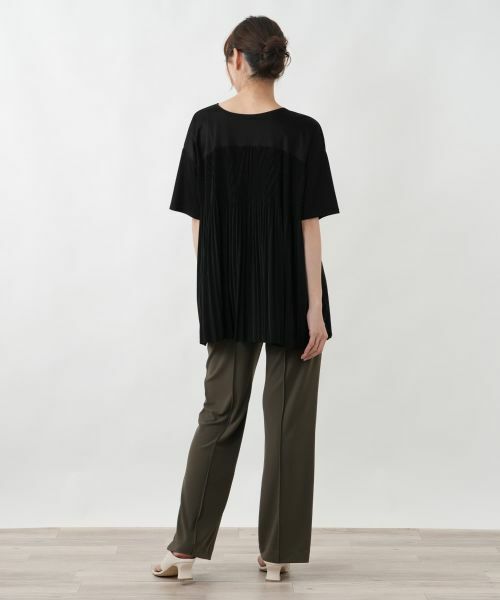 Leilian PLUS HOUSE / レリアンプラスハウス カットソー | ドッキングプリーツプルオーバー【プラス企画】 | 詳細3