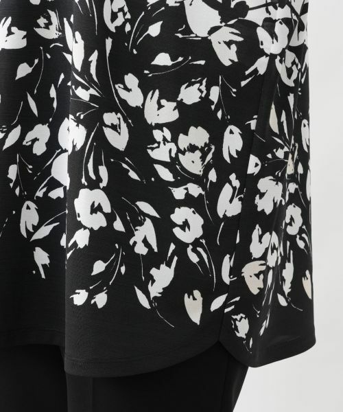 Leilian PLUS HOUSE / レリアンプラスハウス カットソー | フラワープリントチュニック【プラス企画】 | 詳細10