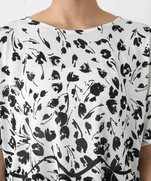 Leilian PLUS HOUSE / レリアンプラスハウス カットソー | フラワープリントチュニック【プラス企画】 | 詳細7