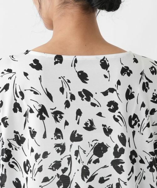 Leilian PLUS HOUSE / レリアンプラスハウス カットソー | フラワープリントチュニック【プラス企画】 | 詳細8