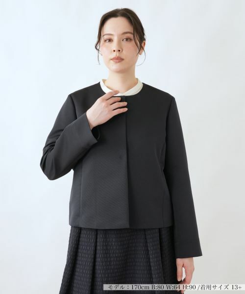 Leilian PLUS HOUSE / レリアンプラスハウス テーラードジャケット | ジャケット【BOURGE】（ネイビー）