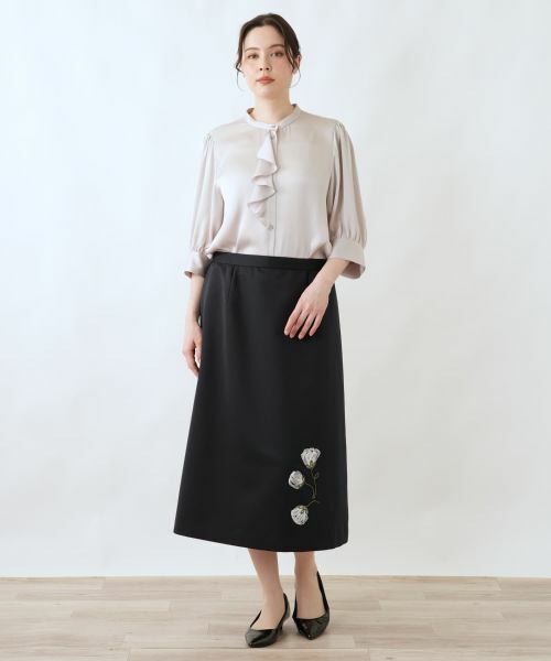 Leilian PLUS HOUSE / レリアンプラスハウス ミニ・ひざ丈スカート | スカート【BOURGE】 | 詳細1