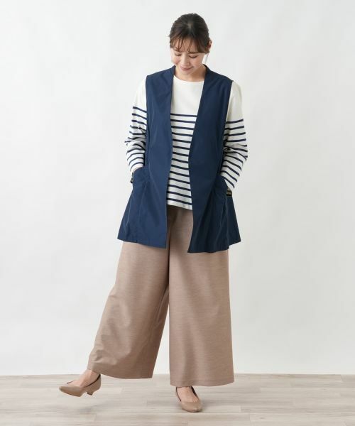 Leilian PLUS HOUSE / レリアンプラスハウス テーラードジャケット | バックギャザーチュニックベスト【Leilian WHITE LABEL】 | 詳細1