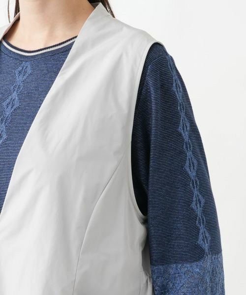 Leilian PLUS HOUSE / レリアンプラスハウス テーラードジャケット | バックギャザーチュニックベスト【Leilian WHITE LABEL】 | 詳細12