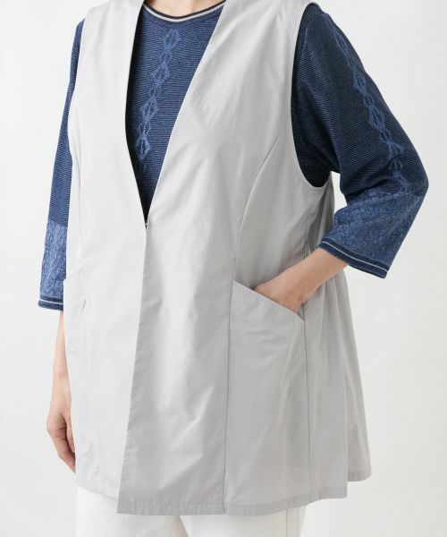 Leilian PLUS HOUSE / レリアンプラスハウス テーラードジャケット | バックギャザーチュニックベスト【Leilian WHITE LABEL】 | 詳細13