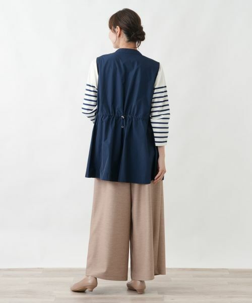 Leilian PLUS HOUSE / レリアンプラスハウス テーラードジャケット | バックギャザーチュニックベスト【Leilian WHITE LABEL】 | 詳細3