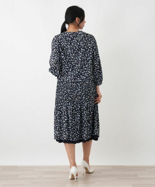 Leilian PLUS HOUSE / レリアンプラスハウス シャツ・ブラウス | フラワープリント ギャザーブラウス【Leilian WHITE LABEL】 | 詳細6