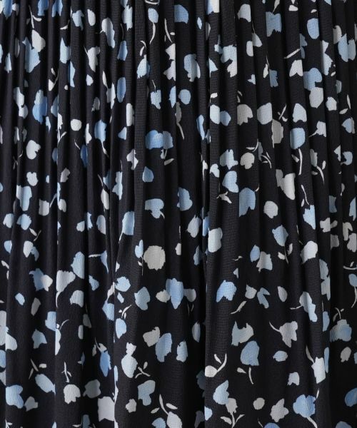 Leilian PLUS HOUSE / レリアンプラスハウス ロング・マキシ丈スカート | リバーシブル フラワープリント プリーツスカート【Leilian WHITE LABEL】 | 詳細15