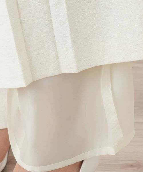 Leilian PLUS HOUSE / レリアンプラスハウス その他パンツ | フロントボタンタックワイドパンツ【NEMIKA】 | 詳細14