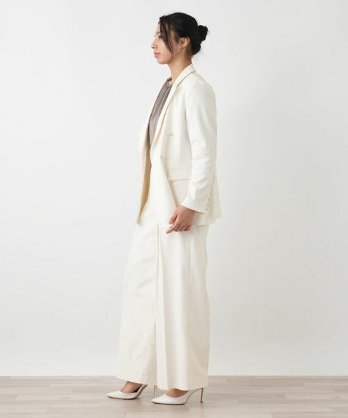 Leilian PLUS HOUSE / レリアンプラスハウス その他パンツ | フロントボタンタックワイドパンツ【NEMIKA】 | 詳細5