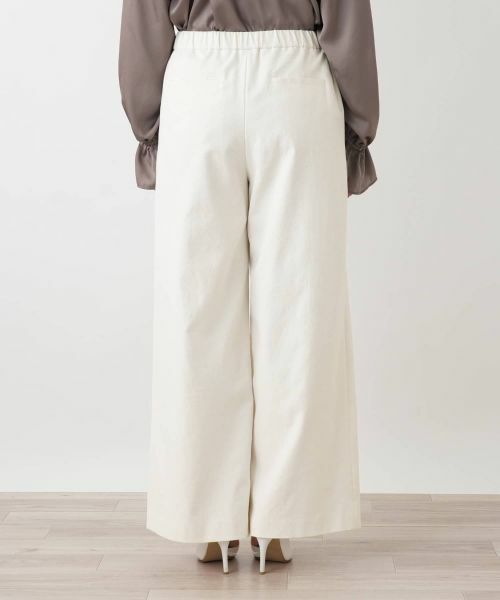 Leilian PLUS HOUSE / レリアンプラスハウス その他パンツ | フロントボタンタックワイドパンツ【NEMIKA】 | 詳細9