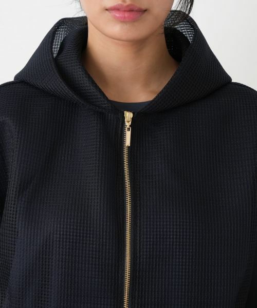 Leilian PLUS HOUSE / レリアンプラスハウス テーラードジャケット | メッシュフードショートベスト【NEMIKA】 | 詳細10
