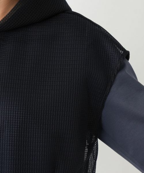 Leilian PLUS HOUSE / レリアンプラスハウス テーラードジャケット | メッシュフードショートベスト【NEMIKA】 | 詳細12