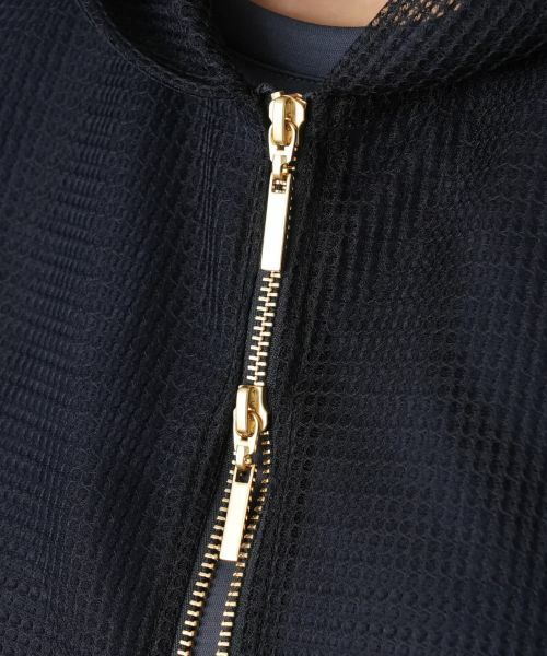 Leilian PLUS HOUSE / レリアンプラスハウス テーラードジャケット | メッシュフードショートベスト【NEMIKA】 | 詳細14