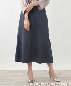 Leilian PLUS HOUSE / レリアンプラスハウス ミニ・ひざ丈スカート | 切り替えフレアスカート【BOURGE】