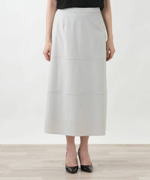 Leilian PLUS HOUSE / レリアンプラスハウス ミニ・ひざ丈スカート | 切り替えフレアスカート【BOURGE】 | 詳細7