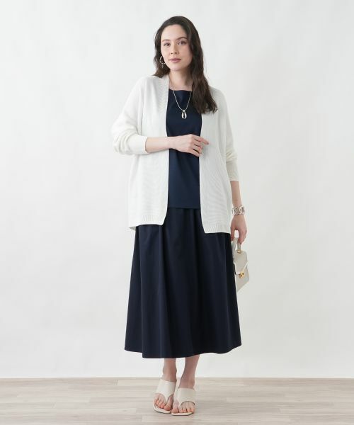 Leilian PLUS HOUSE / レリアンプラスハウス ミニ・ひざ丈スカート | 【はっ水】洗えるスカート | 詳細4