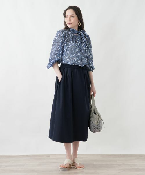 Leilian PLUS HOUSE / レリアンプラスハウス ミニ・ひざ丈スカート | 【はっ水】洗えるスカート | 詳細6