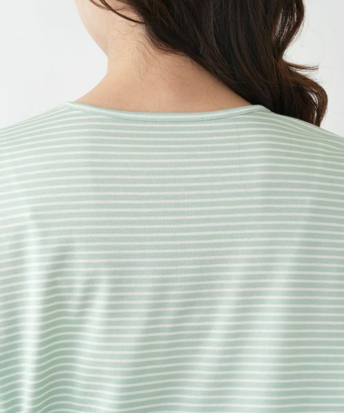 Leilian PLUS HOUSE / レリアンプラスハウス カットソー | モチーフ刺繍ボーダーカットソー | 詳細17