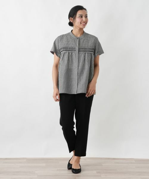 Leilian PLUS HOUSE / レリアンプラスハウス シャツ・ブラウス | ギンガムチェックブラウス【プラス企画】 | 詳細1