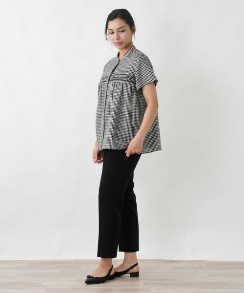 Leilian PLUS HOUSE / レリアンプラスハウス シャツ・ブラウス | ギンガムチェックブラウス【プラス企画】 | 詳細2