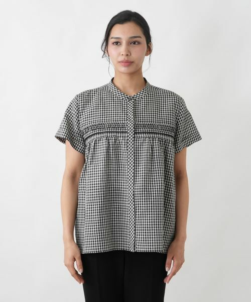 Leilian PLUS HOUSE / レリアンプラスハウス シャツ・ブラウス | ギンガムチェックブラウス【プラス企画】 | 詳細4