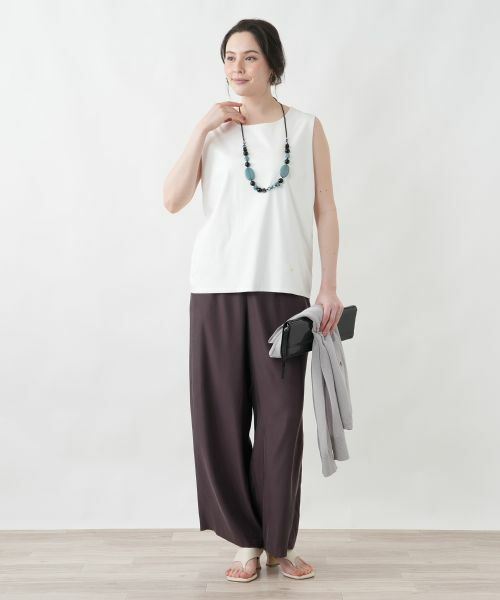 Leilian PLUS HOUSE / レリアンプラスハウス その他パンツ | イージーワイドパンツ | 詳細2