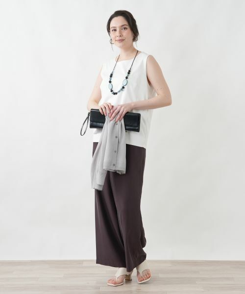 Leilian PLUS HOUSE / レリアンプラスハウス その他パンツ | イージーワイドパンツ | 詳細3
