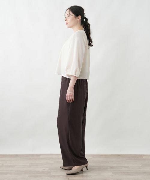 Leilian PLUS HOUSE / レリアンプラスハウス その他パンツ | イージーワイドパンツ | 詳細5