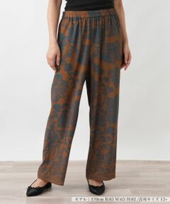Leilian PLUS HOUSE / レリアンプラスハウス その他パンツ | ボタニカルプリントパンツ【プラス企画】
