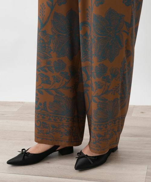 Leilian PLUS HOUSE / レリアンプラスハウス その他パンツ | ボタニカルプリントパンツ【プラス企画】 | 詳細10