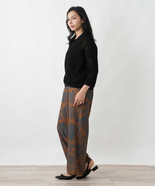 Leilian PLUS HOUSE / レリアンプラスハウス その他パンツ | ボタニカルプリントパンツ【プラス企画】 | 詳細2