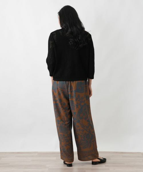 Leilian PLUS HOUSE / レリアンプラスハウス その他パンツ | ボタニカルプリントパンツ【プラス企画】 | 詳細3