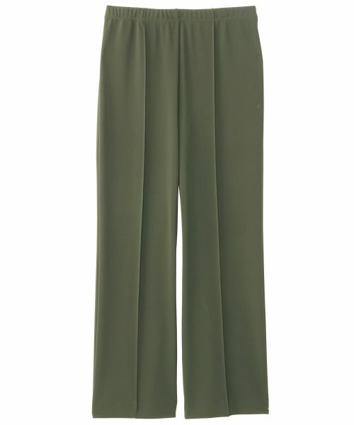 Leilian PLUS HOUSE / レリアンプラスハウス その他パンツ | ストレッチパンツ【プラス企画】（モスグリーン）