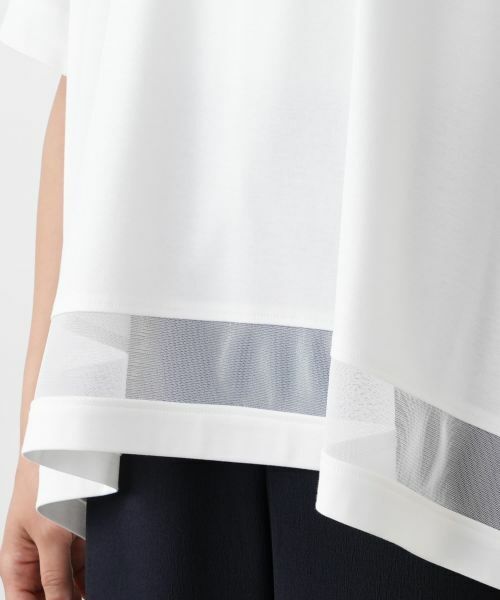 Leilian PLUS HOUSE / レリアンプラスハウス カットソー | チュール切り替えプルオーバー【プラス企画】 | 詳細16