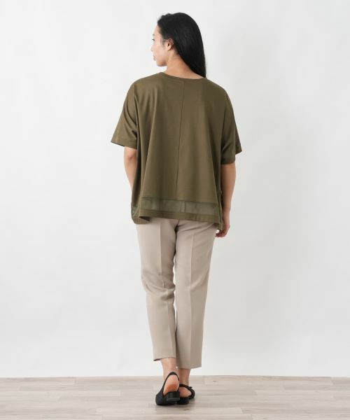 Leilian PLUS HOUSE / レリアンプラスハウス カットソー | チュール切り替えプルオーバー【プラス企画】 | 詳細6