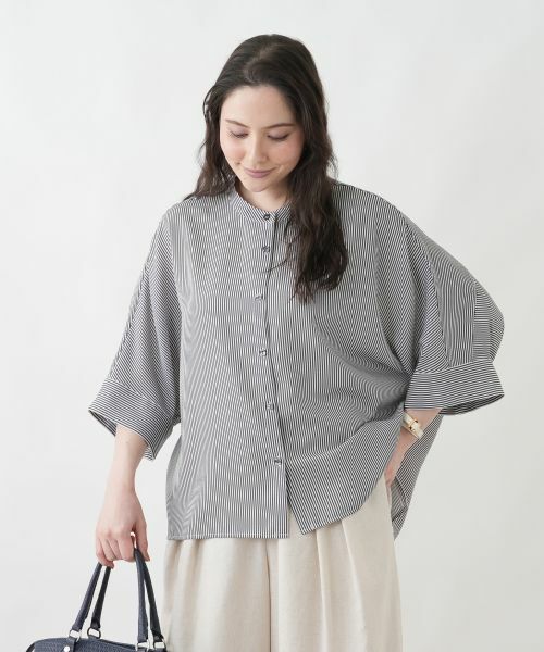 Leilian PLUS HOUSE / レリアンプラスハウス シャツ・ブラウス | 洗えるデザインブラウス | 詳細1