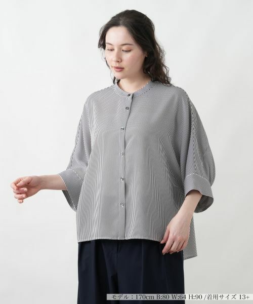 Leilian PLUS HOUSE / レリアンプラスハウス シャツ・ブラウス | 洗えるデザインブラウス | 詳細5